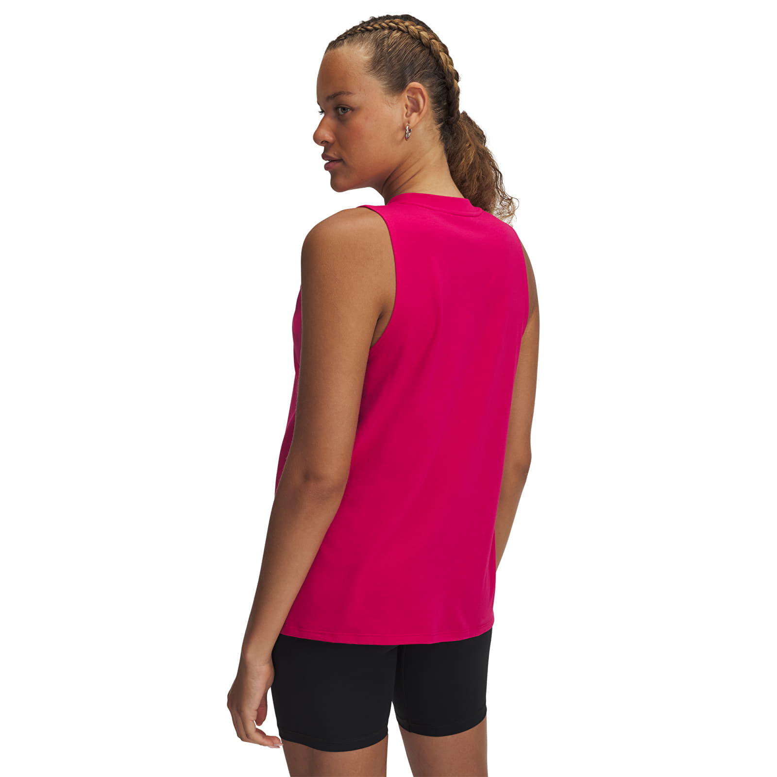 Tanktops für Frauen Under Armour Rival Muscle Tank Shaded Fuchsia/ White