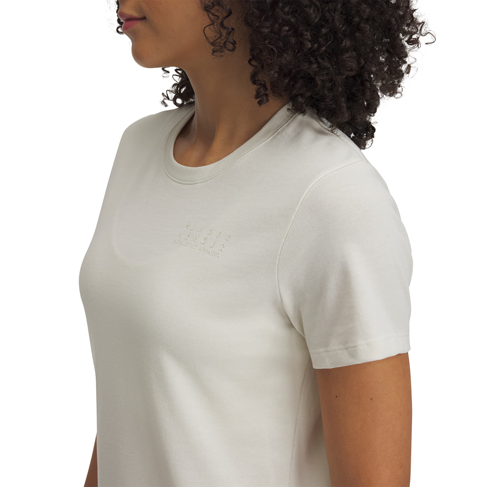 Ženske majice Under Armour HWT BRANDED CORE SS Tee Stone/ Stone