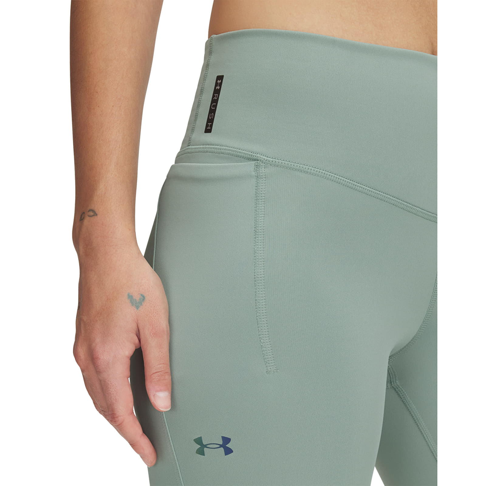 Mallas para mujer Under Armour Vanish Elite Vent Ankle Leg Silica Green/ Iridescent