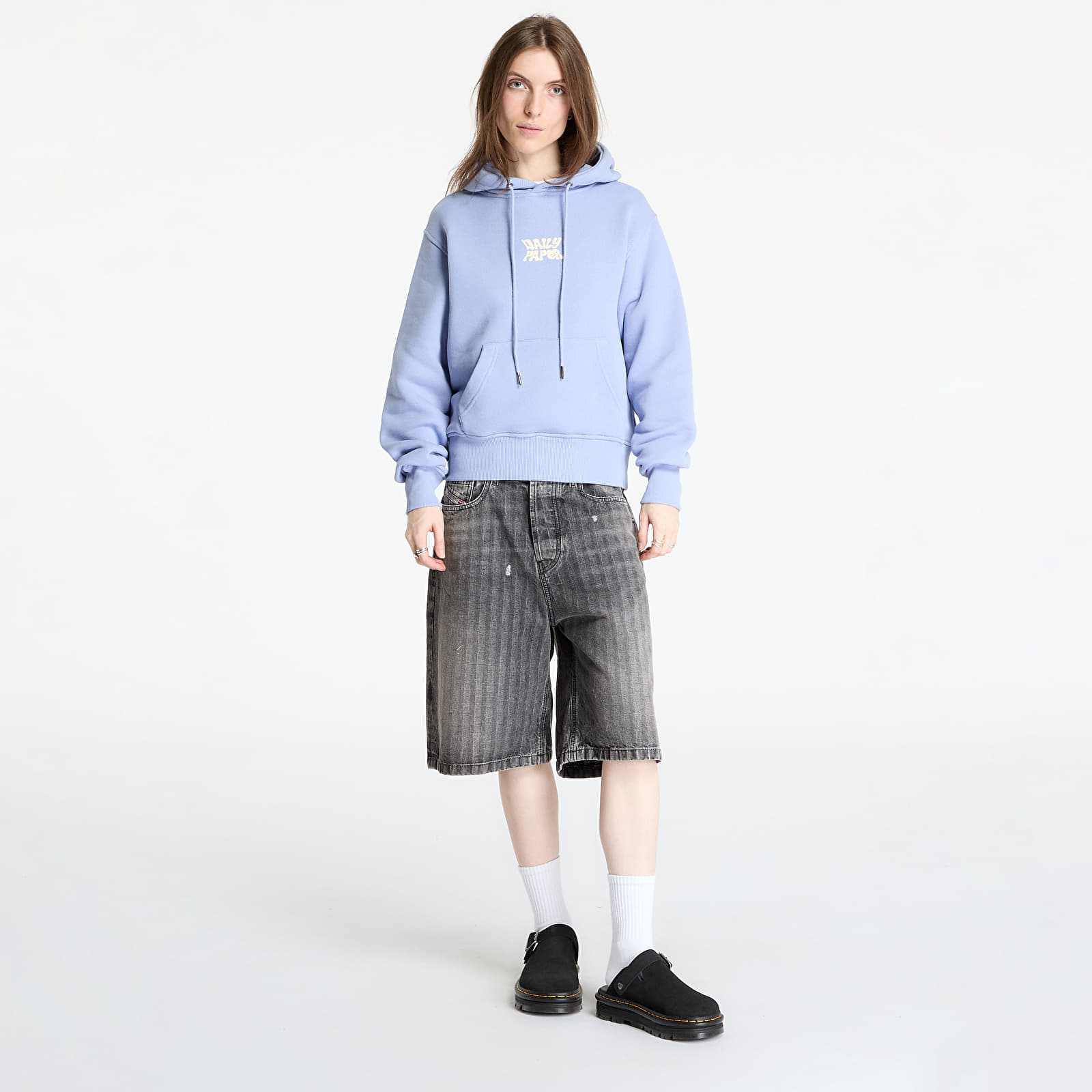 Sweaters Daily Paper Paz Hoodie Purple Impression