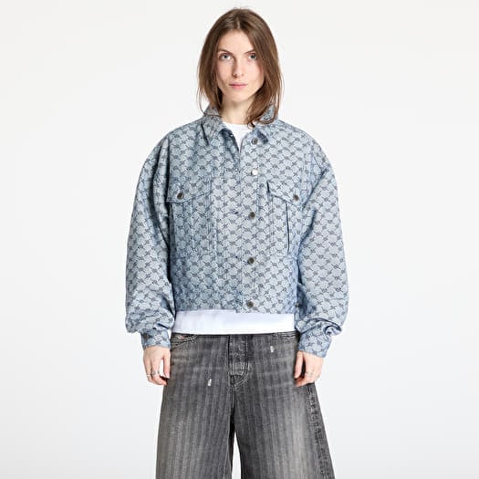 Jakke Daily Paper Avery Denim Jacket White/ Blue