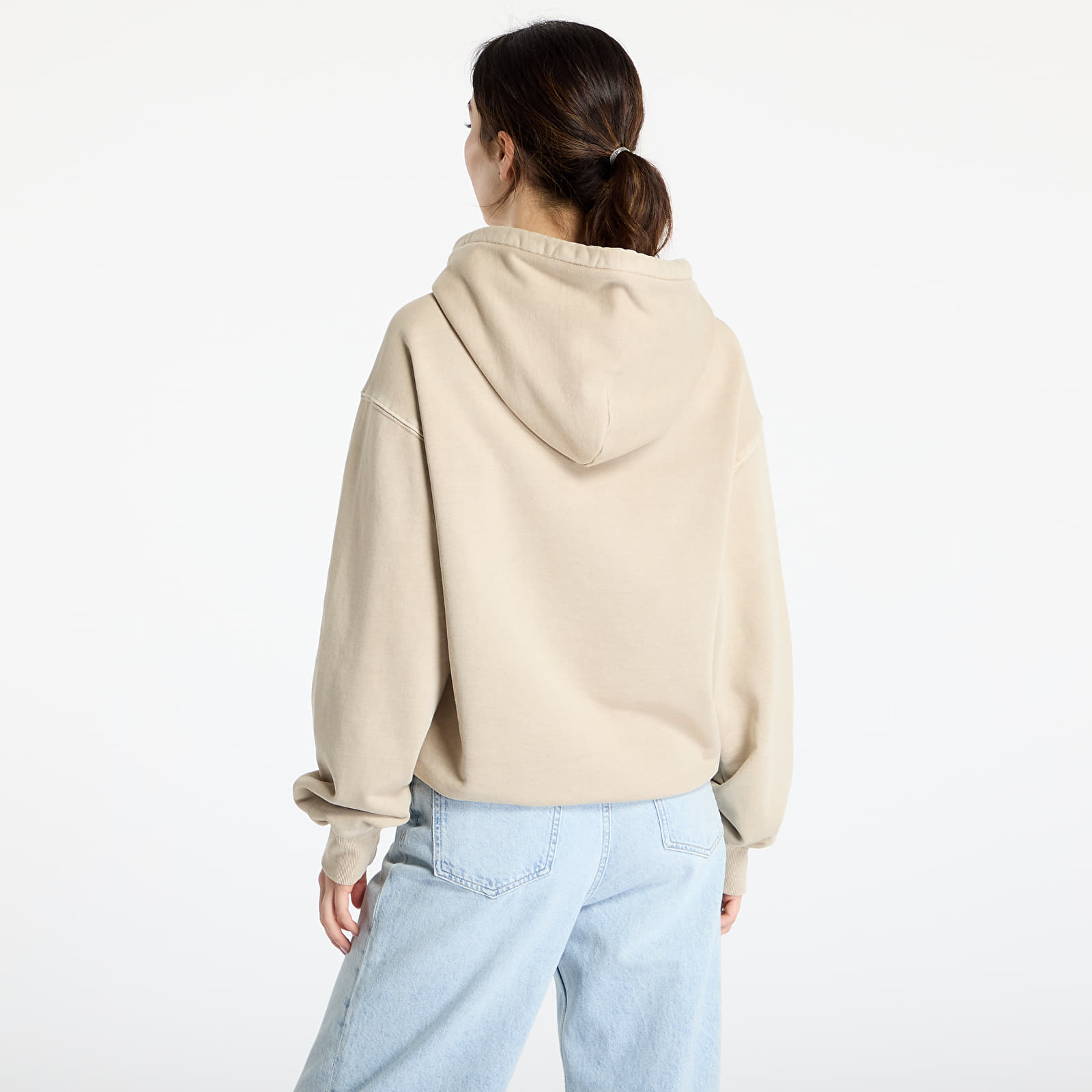 Heren sweatshirts Carhartt WIP Hooded Nelson Sweat UNISEX Fleur De Sel Garment Dyed