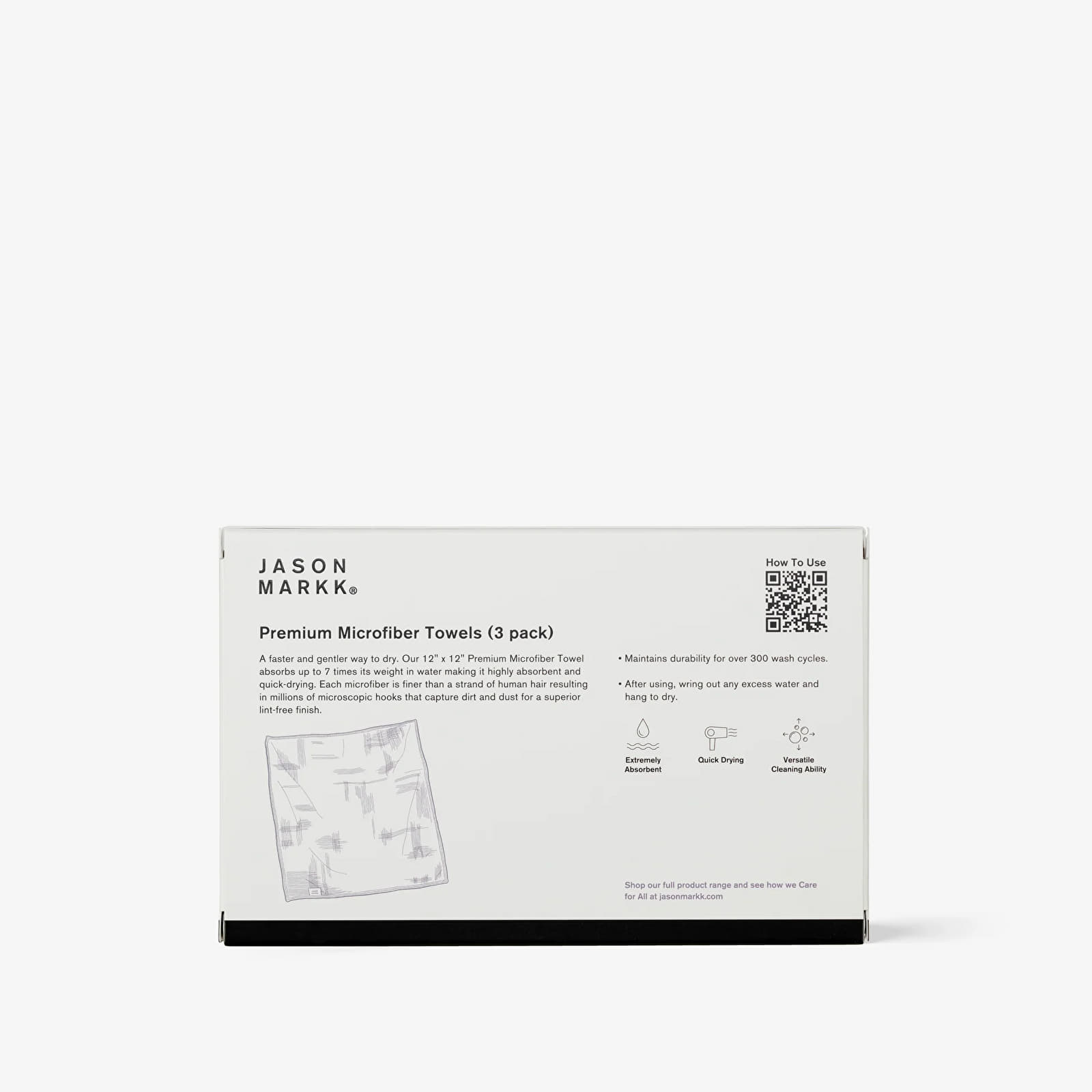Cuidado del calzado Jason Markk Premium Microfiber Towel 3 Pack White