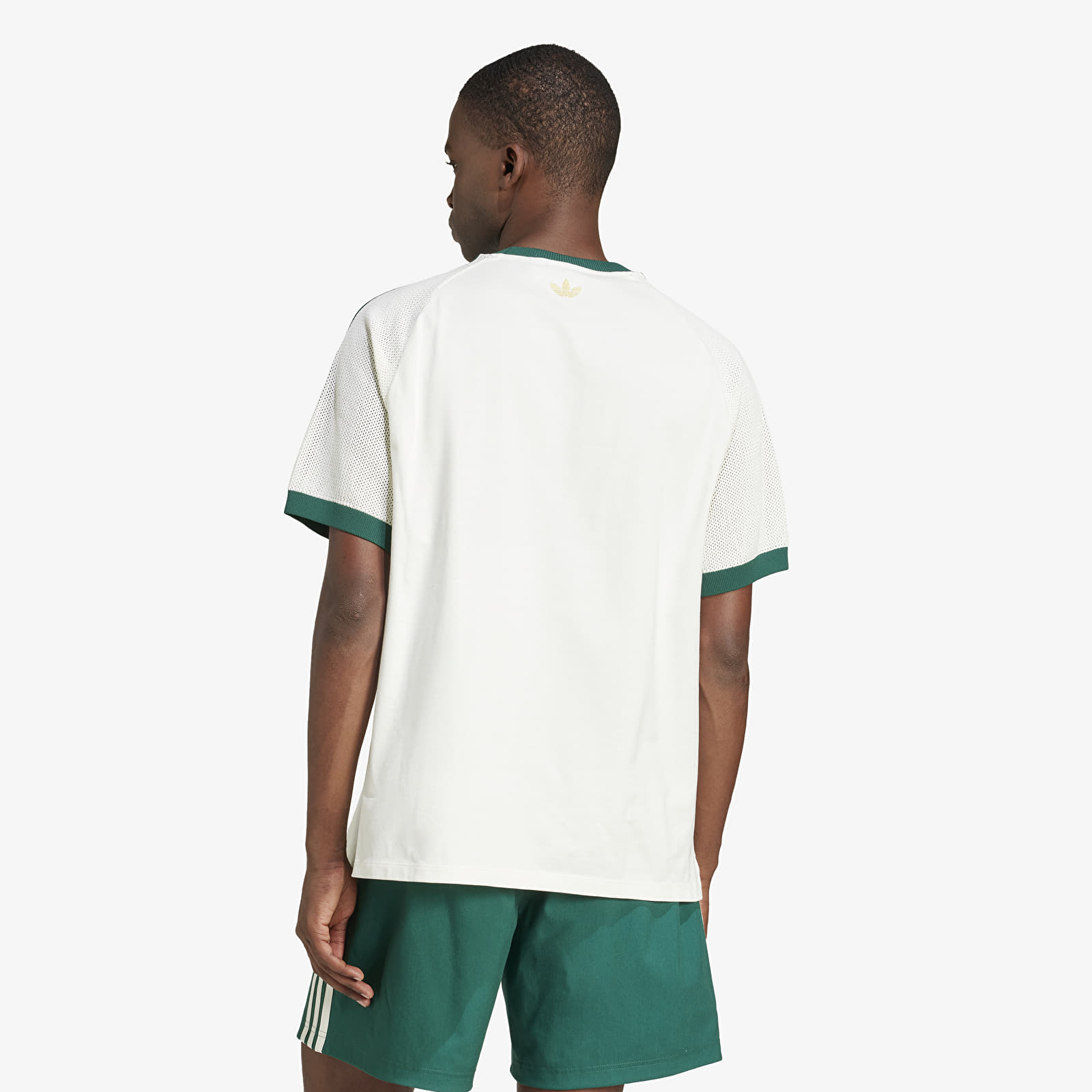 Férfi pólok adidas Premium Knitted Tee White/ Off White