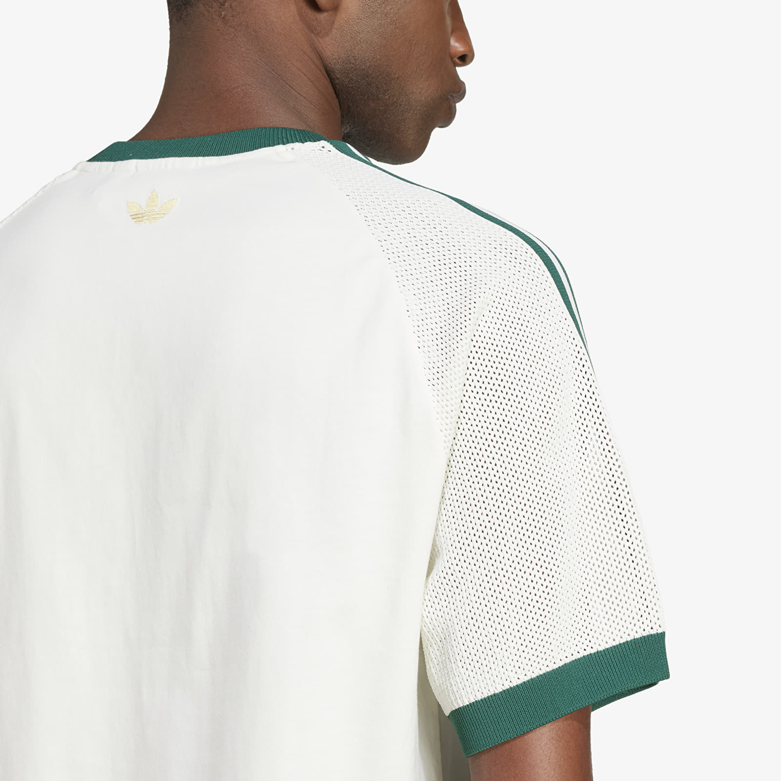 Férfi pólok adidas Premium Knitted Tee White/ Off White