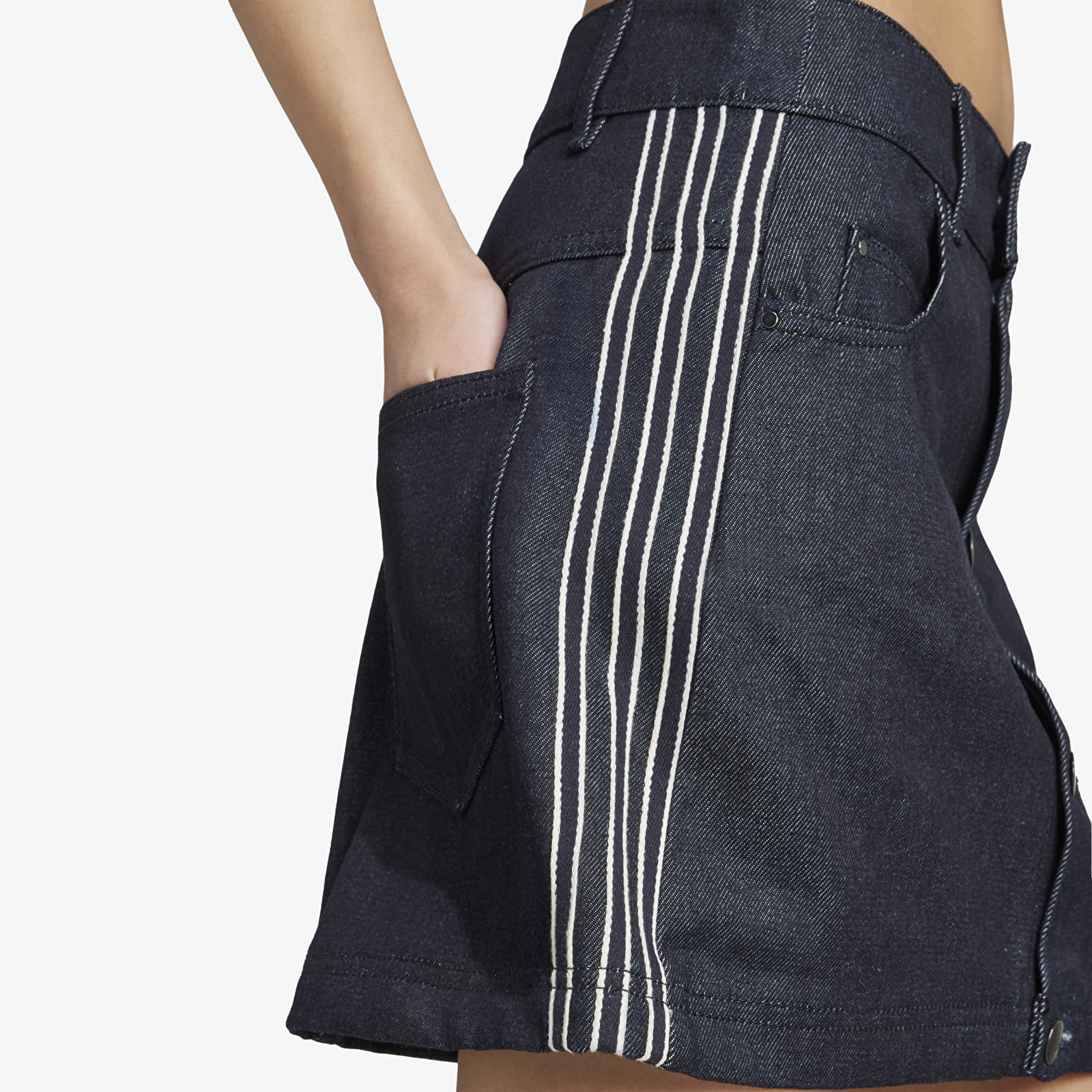 Sukně adidas Denim Skirt Indigo Denim