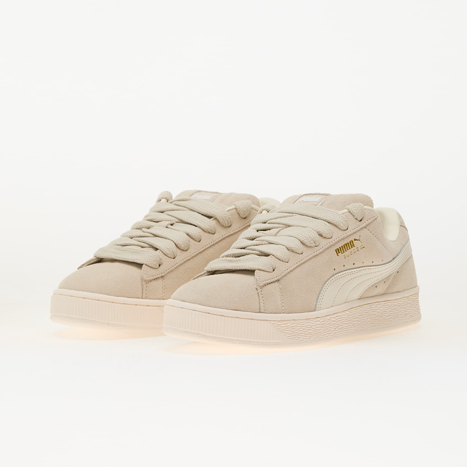 Turnschuhe und Schuhe für Männer Puma Suede XL Alpine Snow-Warm White