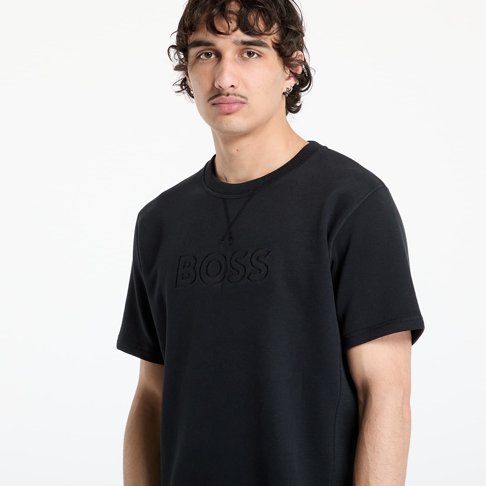 Men's T-shirts Hugo Boss Men-L-David T-Shirt Black