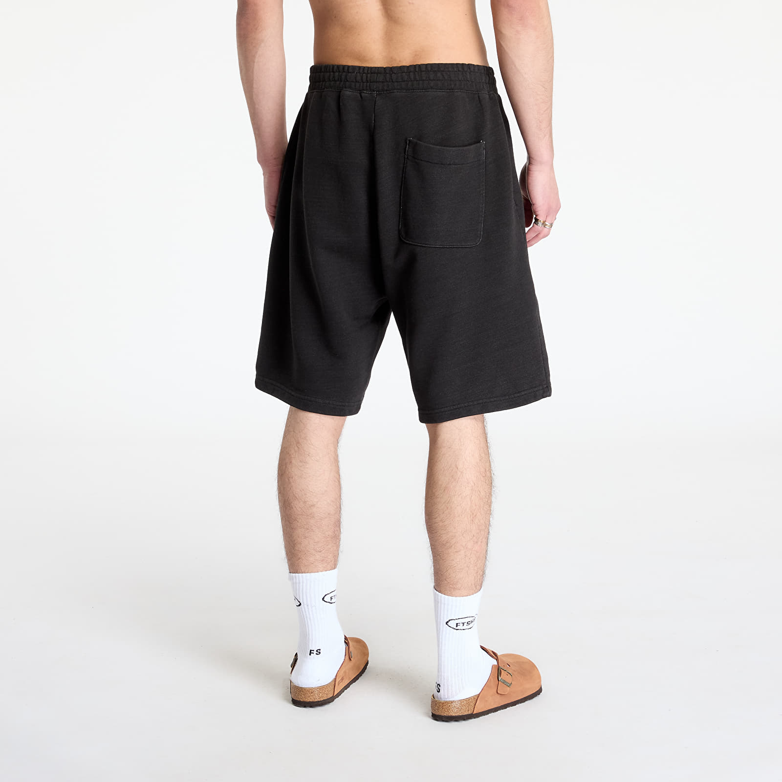 Мъжки къси панталони Carhartt WIP Ingo Sweat Short Black Garment Dyed