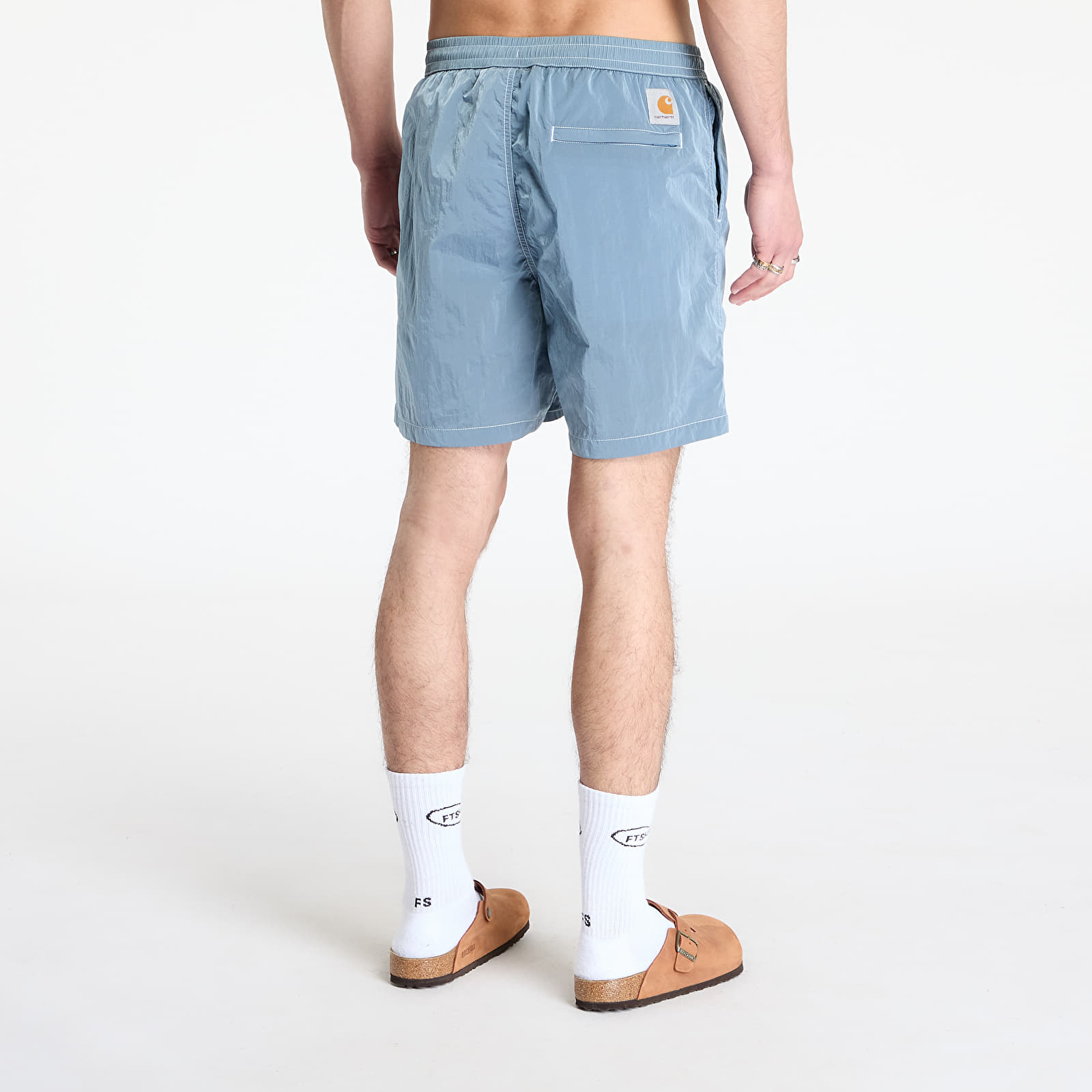 Meeste ujumisriided Carhartt WIP Canby Swim Trunks Clay Blue/ White