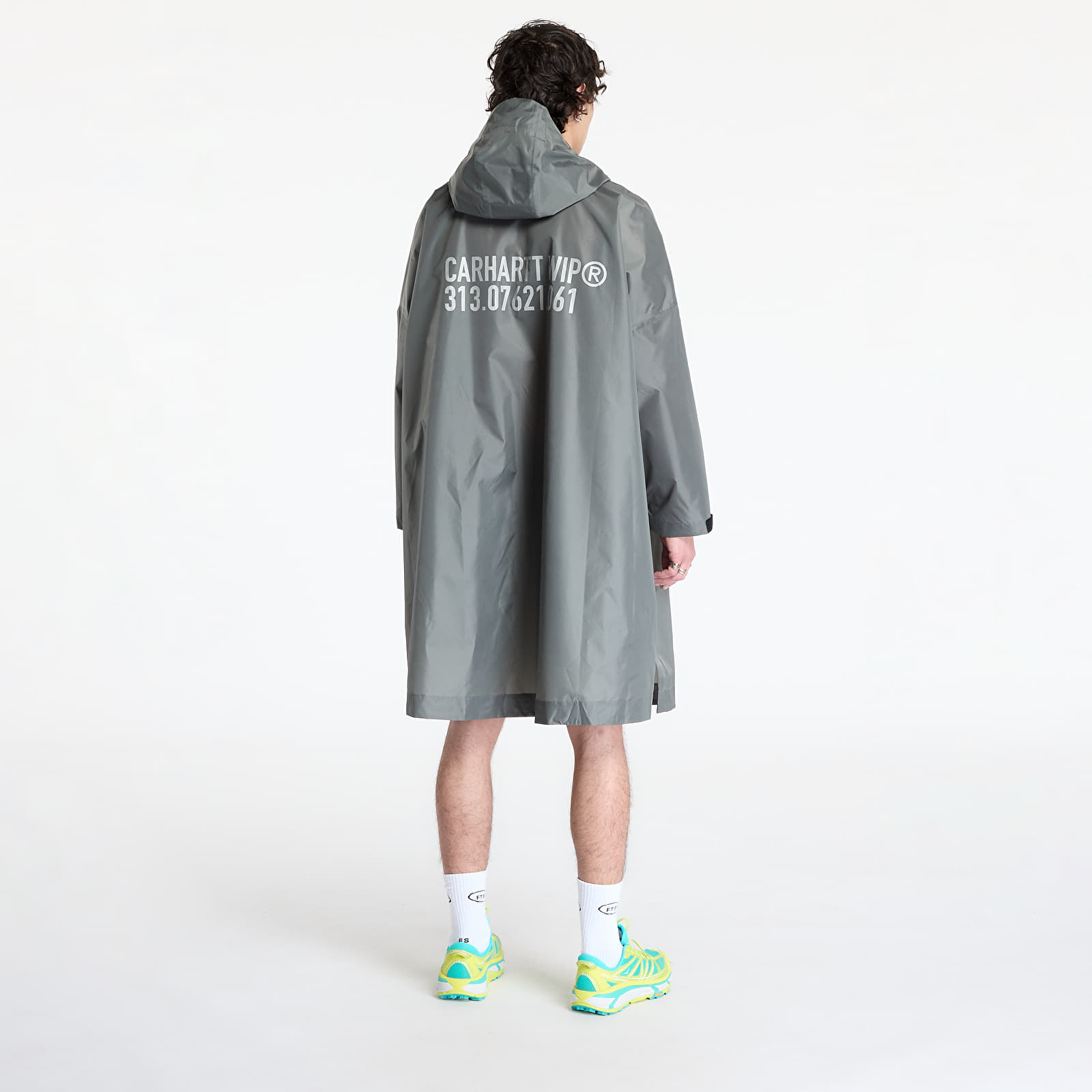 Imperméables pour hommes Carhartt WIP Tour Packable Rain Poncho Smoke Green/ Reflective
