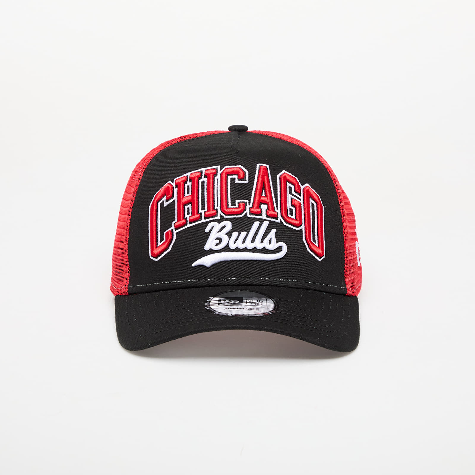 Gorras New Era Chicago Bulls NBA Script 9FORTY E-Frame Trucker Adjustable Cap Black