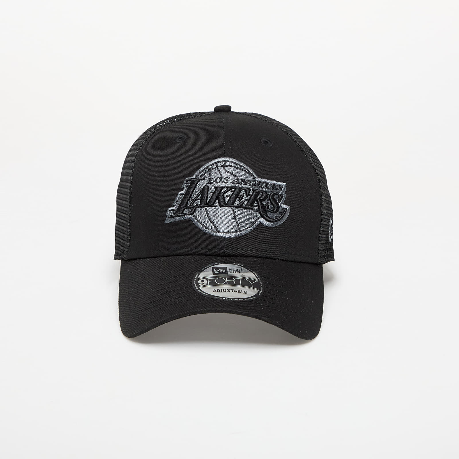 New Era Los Angeles Lakers NBA 9FORTY Trucker Adjustable Cap Black Universal