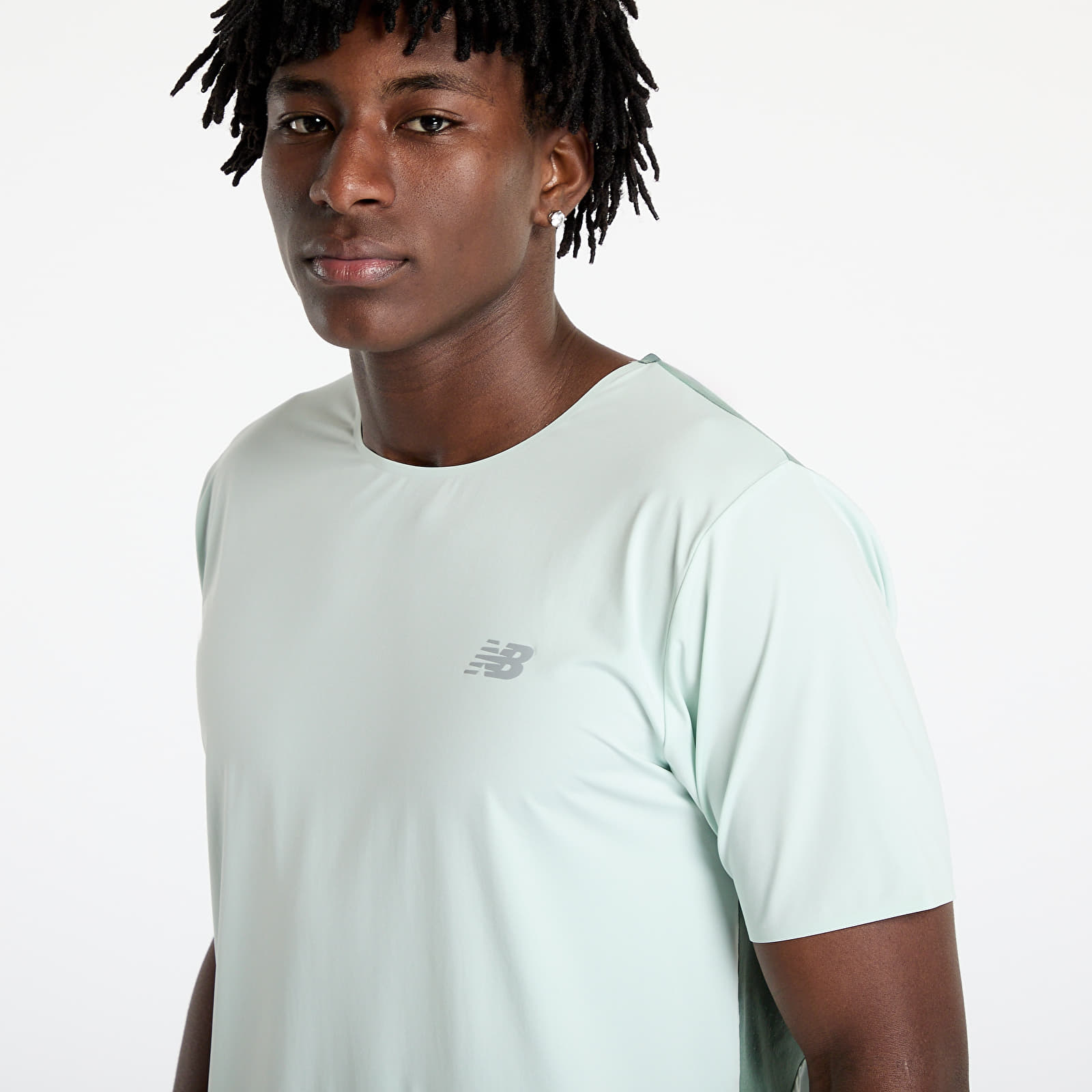 Meeste T-särgid New Balance Race Day T-Shirt Clay Ash