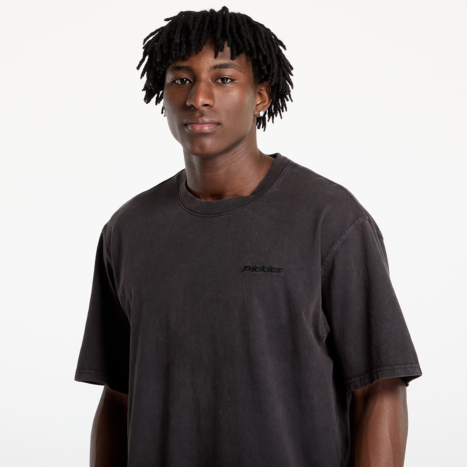 Meeste T-särgid Dickies Plentywood Short Sleeve Tee Acid Wash Black
