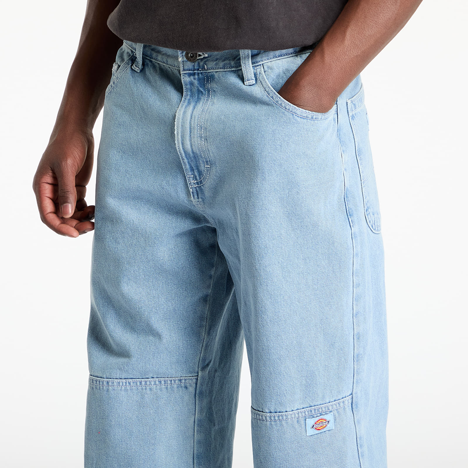 Meeste teksad Dickies Double Knee Denim Pant Light Wash