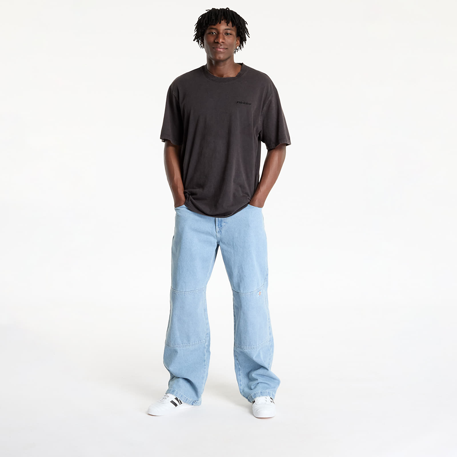 Meeste teksad Dickies Double Knee Denim Pant Light Wash