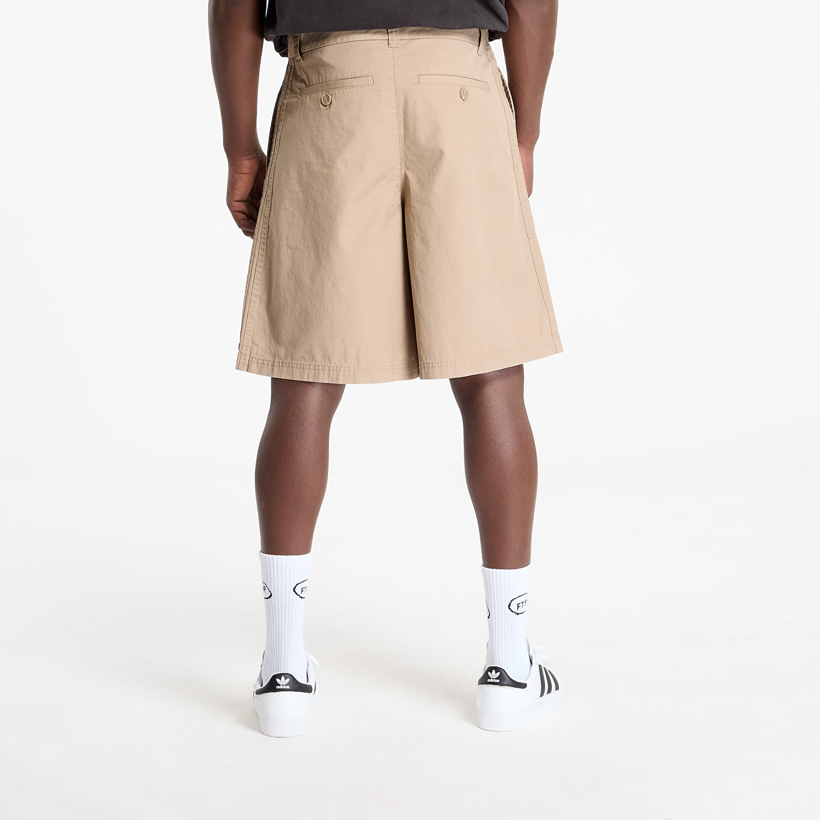 Pantalones cortos para hombre adidas Wide Leg Bermuda Shorts Blanch Cargo