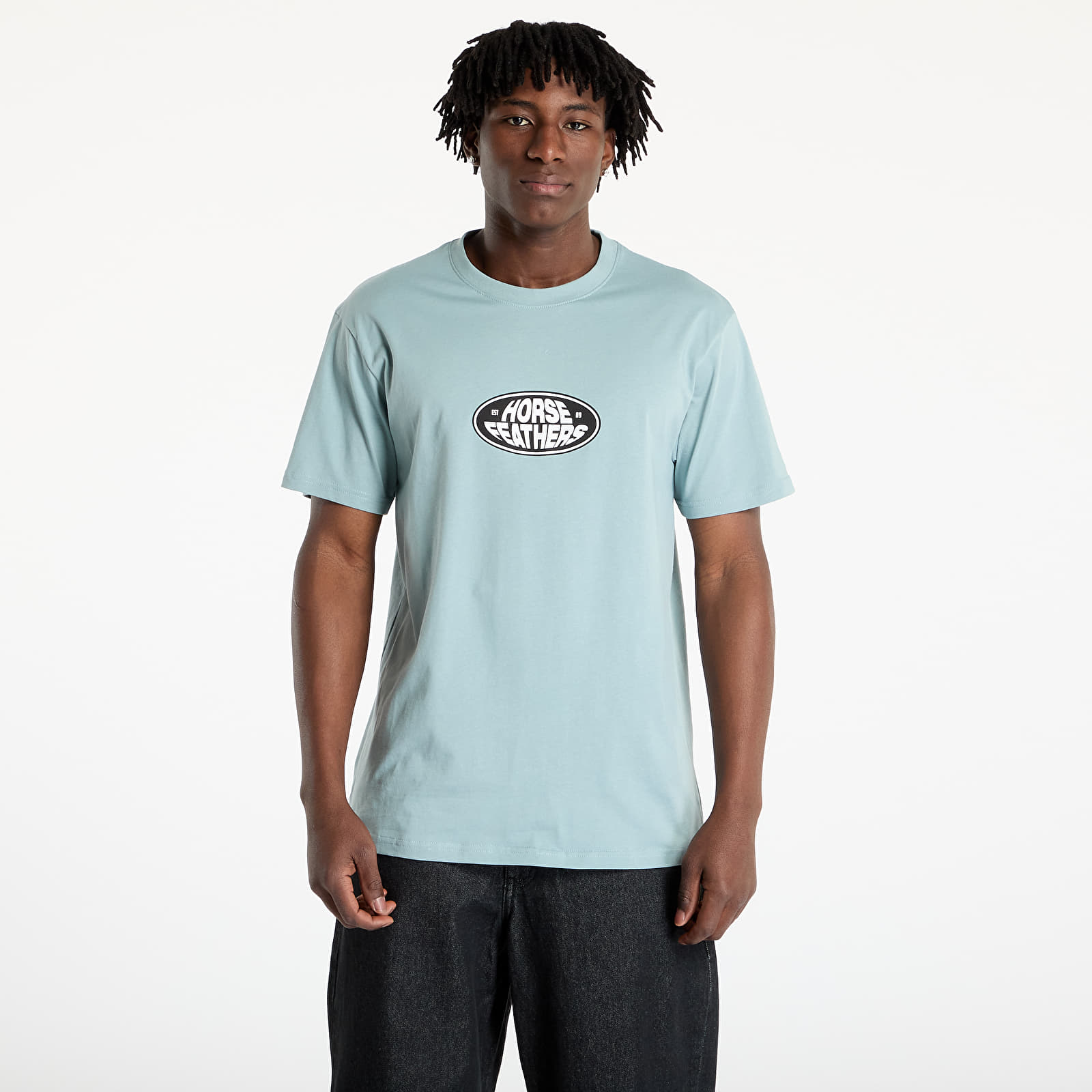 Meeste T-särgid Horsefeathers Dynamo T-Shirt Blue Haze