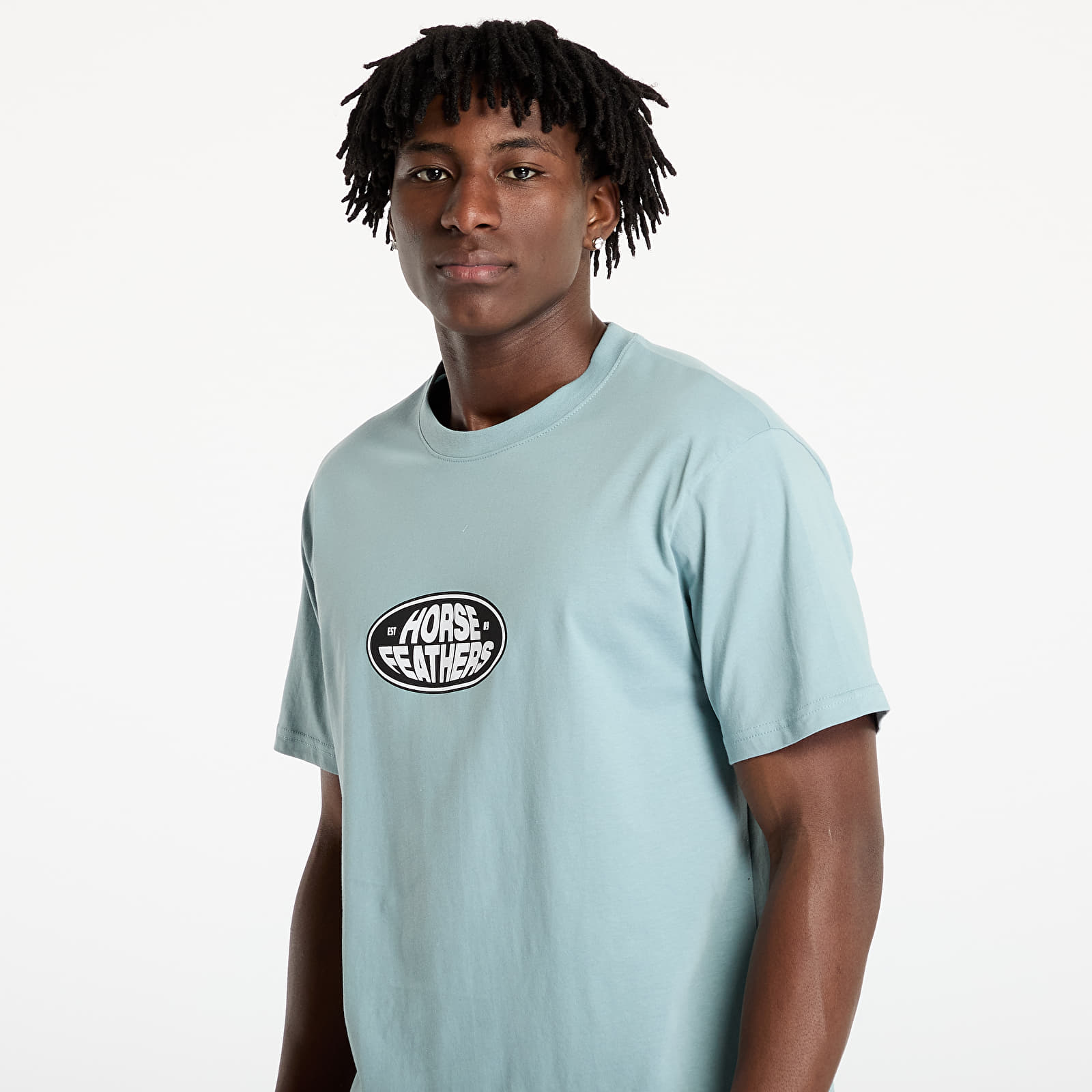 Meeste T-särgid Horsefeathers Dynamo T-Shirt Blue Haze