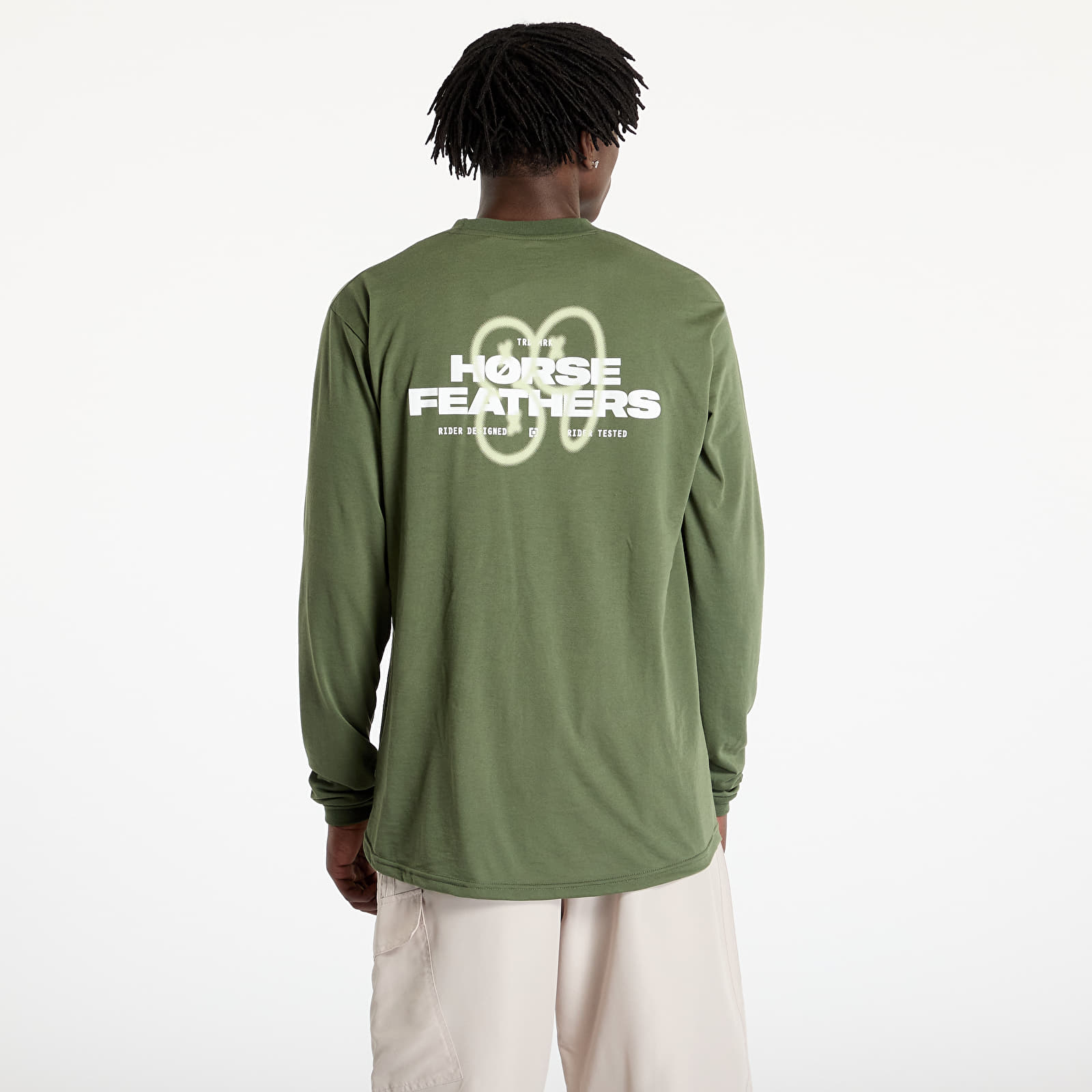 T-Shirts Männer Horsefeathers Fury Long Sleeve Bike Jersey Thyme