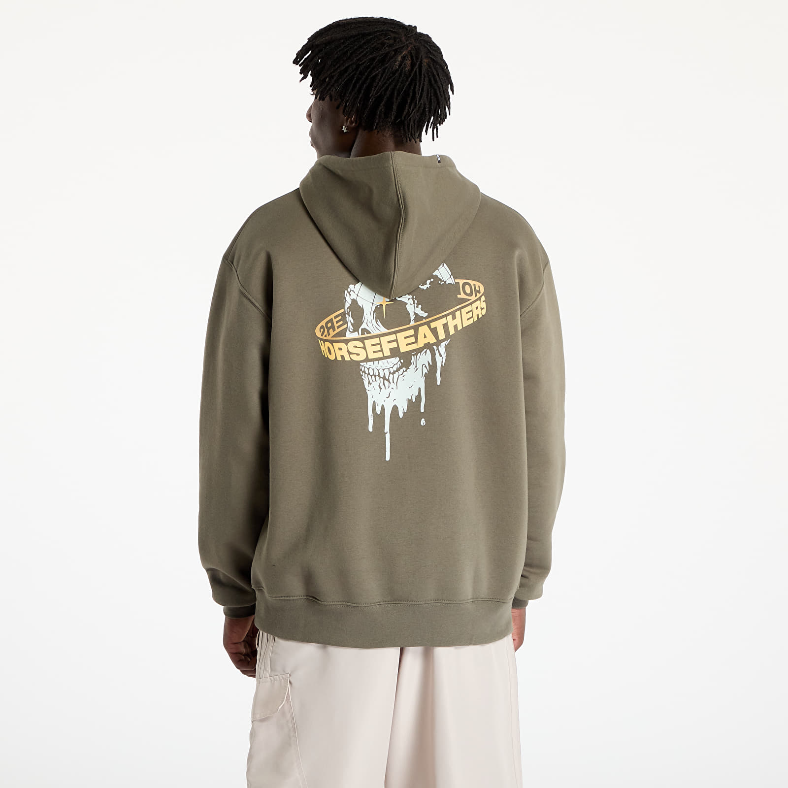 Meeste kampsunid Horsefeathers Orbit Sweatshirt Burnt Olive