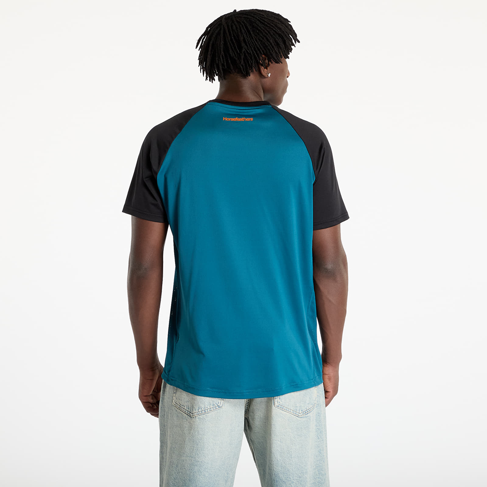 T-Shirts Männer Horsefeathers Spike Bike Jersey Petrol/ Black