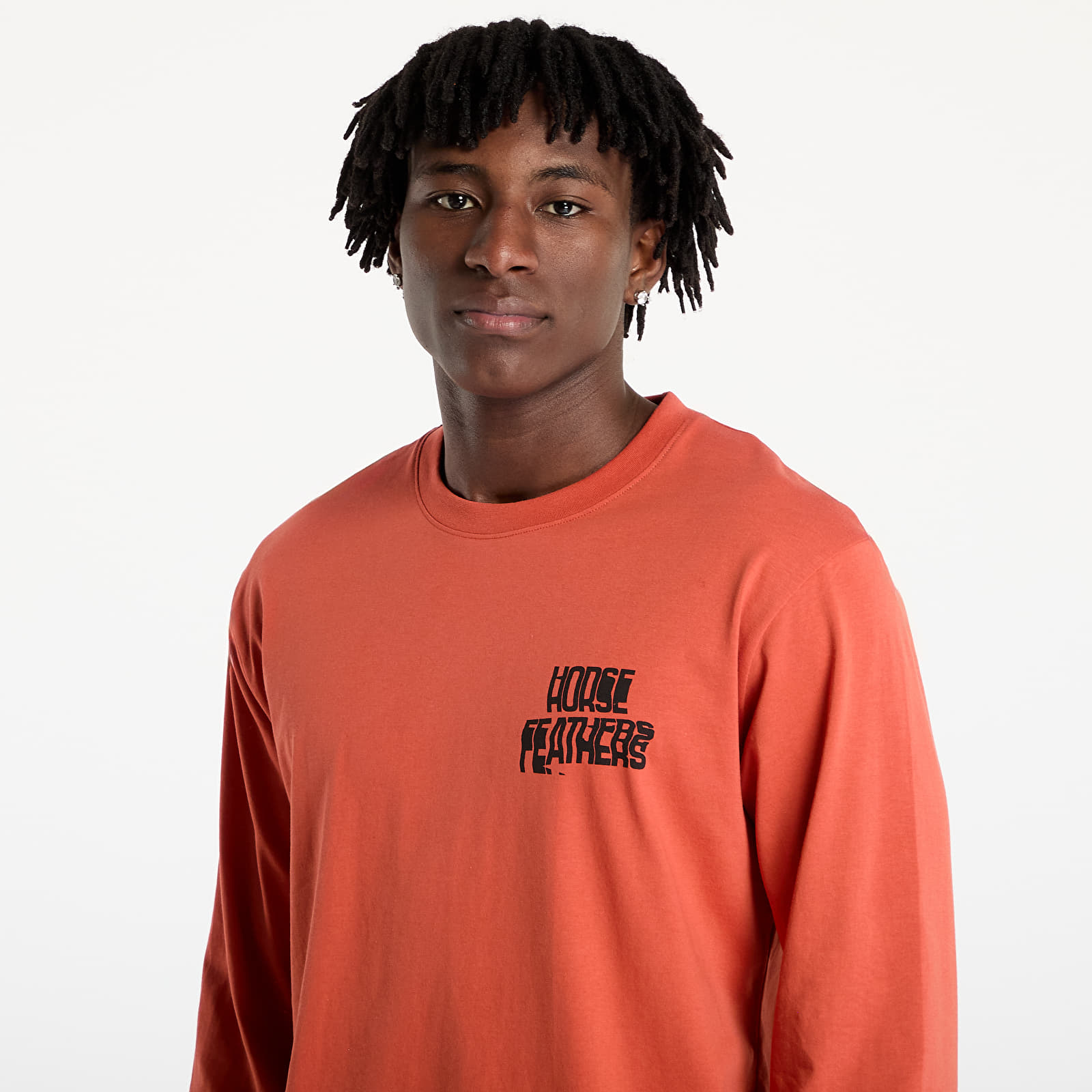 Meeste T-särgid Horsefeathers Xerox Long Sleeve T-Shirt Ginger