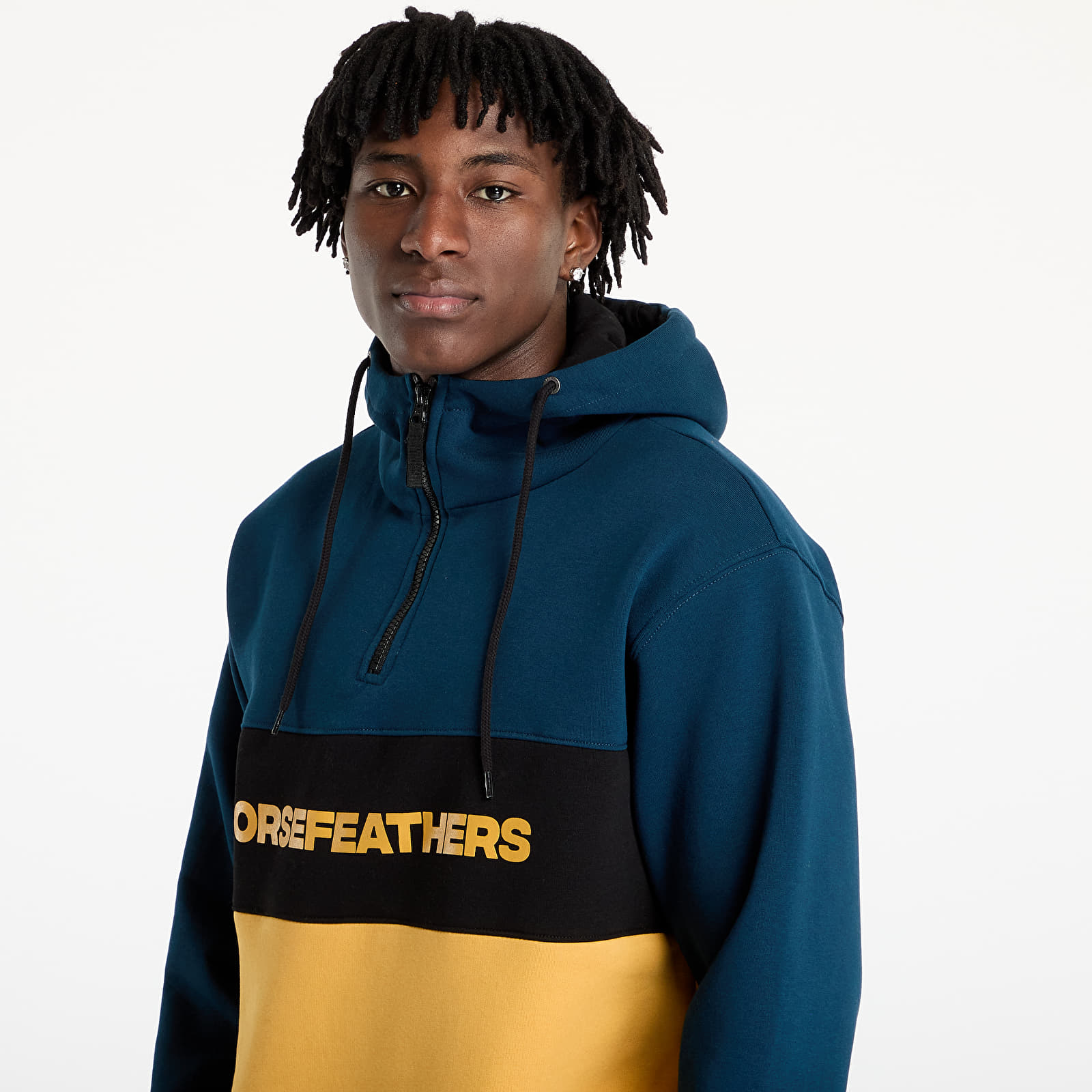 Sweatshirts för män Horsefeathers Fulton Sweatshirt Pond/ Honey
