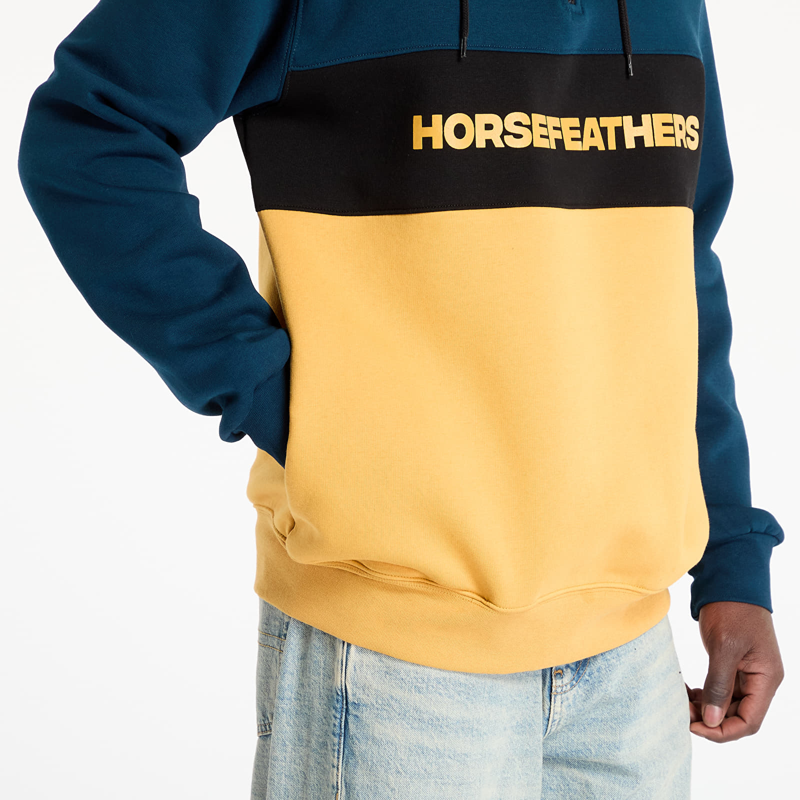 Sweatshirts för män Horsefeathers Fulton Sweatshirt Pond/ Honey