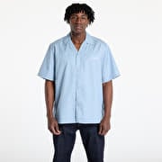 Carhartt WIP S/S Delray Shirt UNISEX Frosted Blue/ White