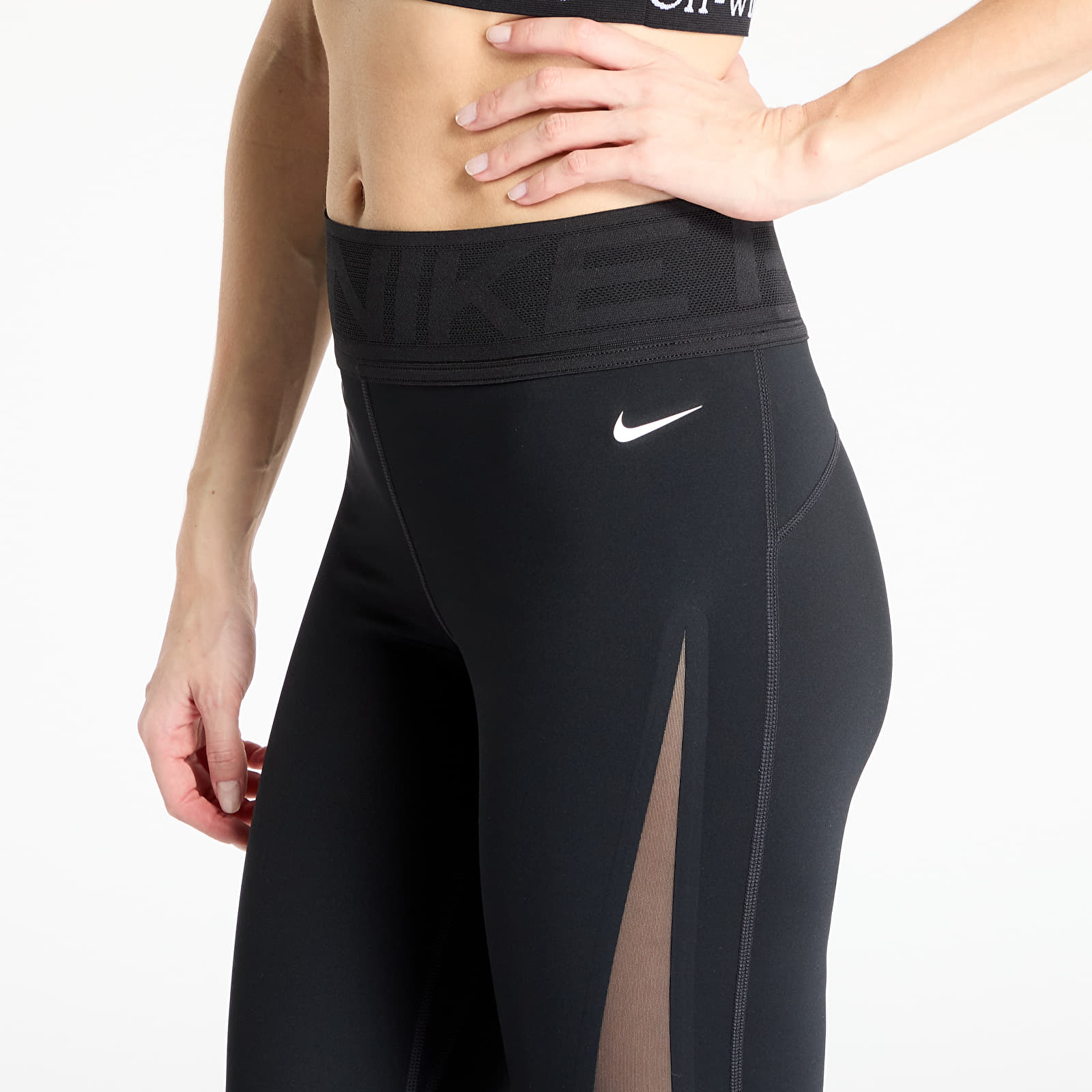 Legginsy damskie Nike Pro Sculpt Women's High-Waisted Full-Length Leggings Black/ White