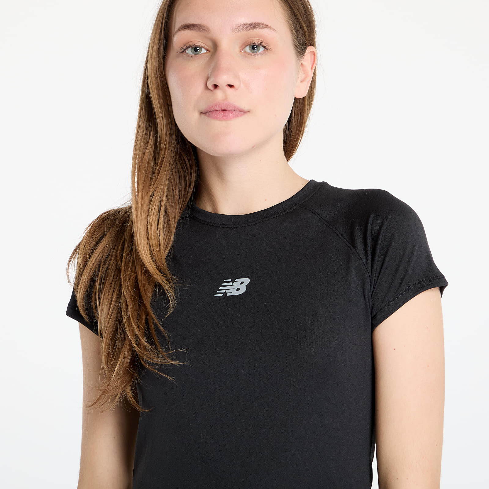 Camisetas de mujer New Balance Seasonal Jacquard T-Shirt Black