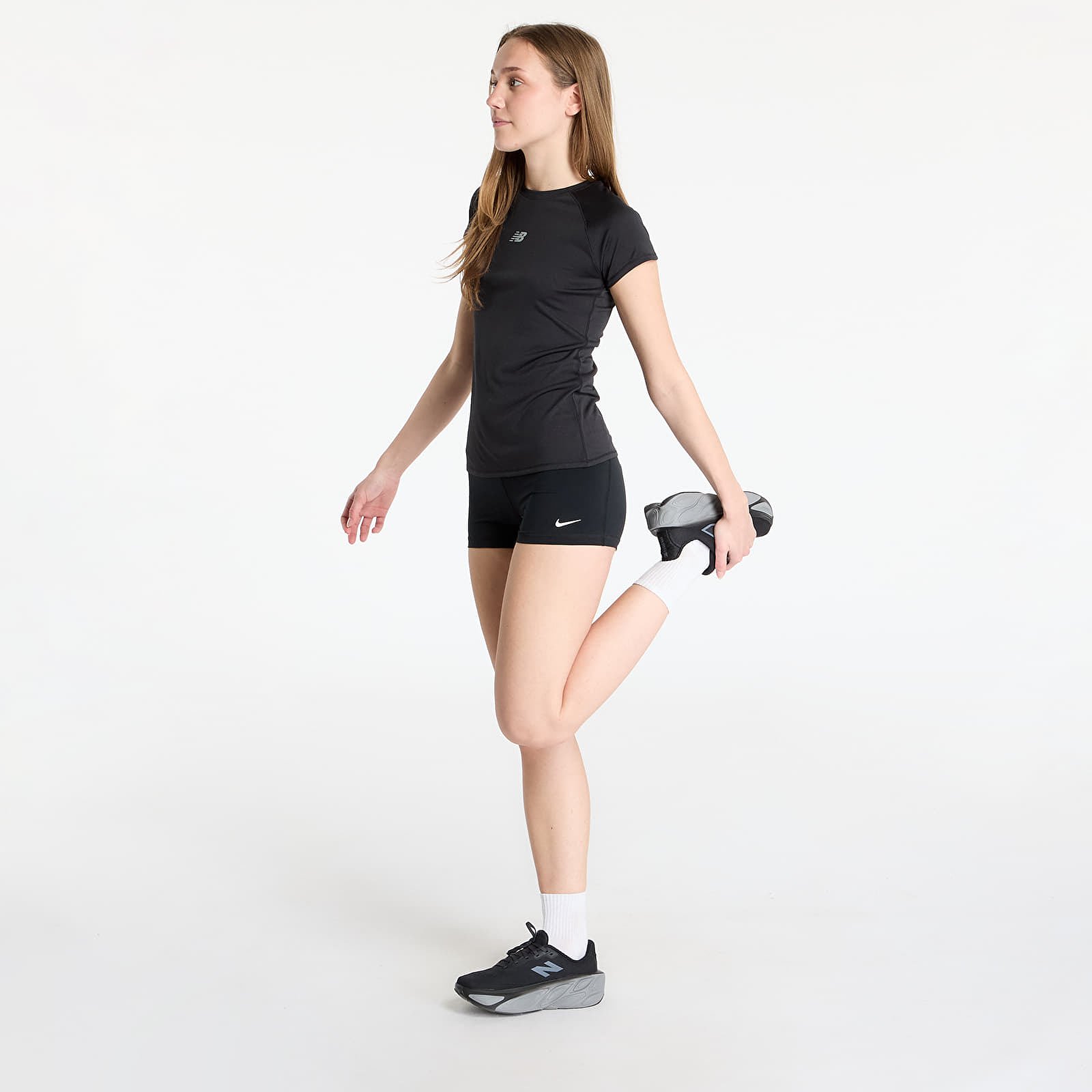 Camisetas de mujer New Balance Seasonal Jacquard T-Shirt Black