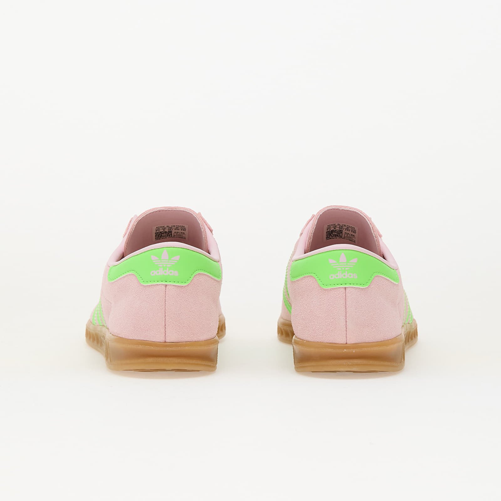 Dámské tenisky a boty adidas Hamburg W Clear Pink/ Semi Green/ Gold Metallic