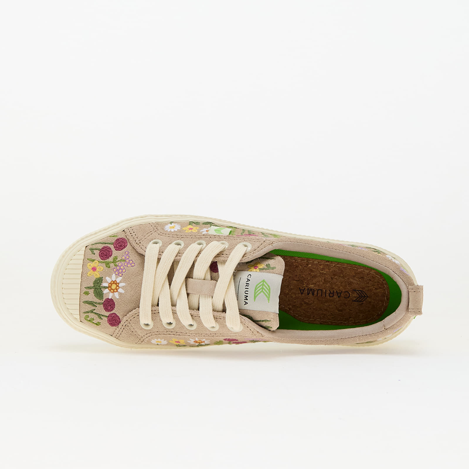 Sneakers und Schuhe für Frauen Cariuma W OCA Low Sand Embroidered Flowers
