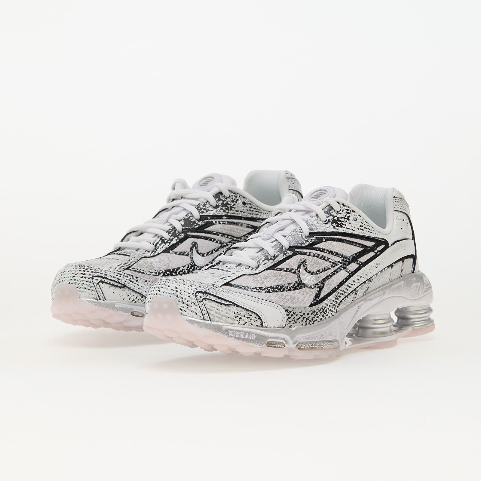 Miesten lenkkarit ja kengät Nike Shox Ride 2 White/ Mtlc Platinum-Black-Flt Gold