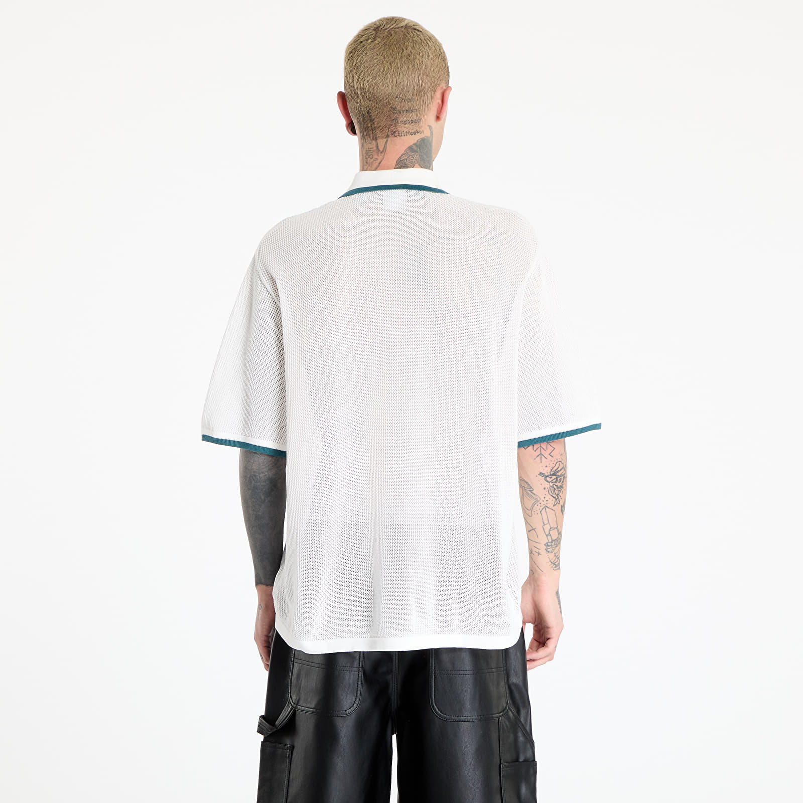 Men's shirts adidas Button Down Knitted Shirt White/ Wonder White