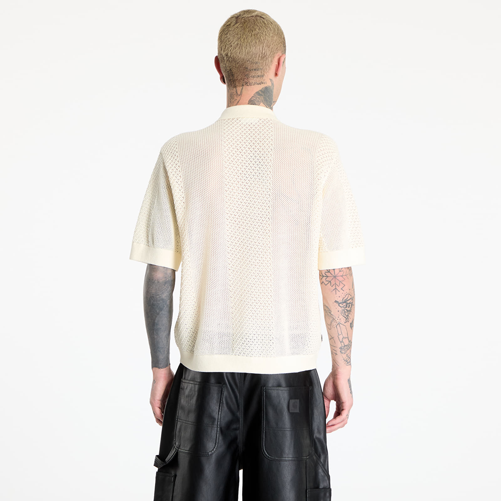 Pánske svetre OBEY Evan Sweater Shirt Unbleached