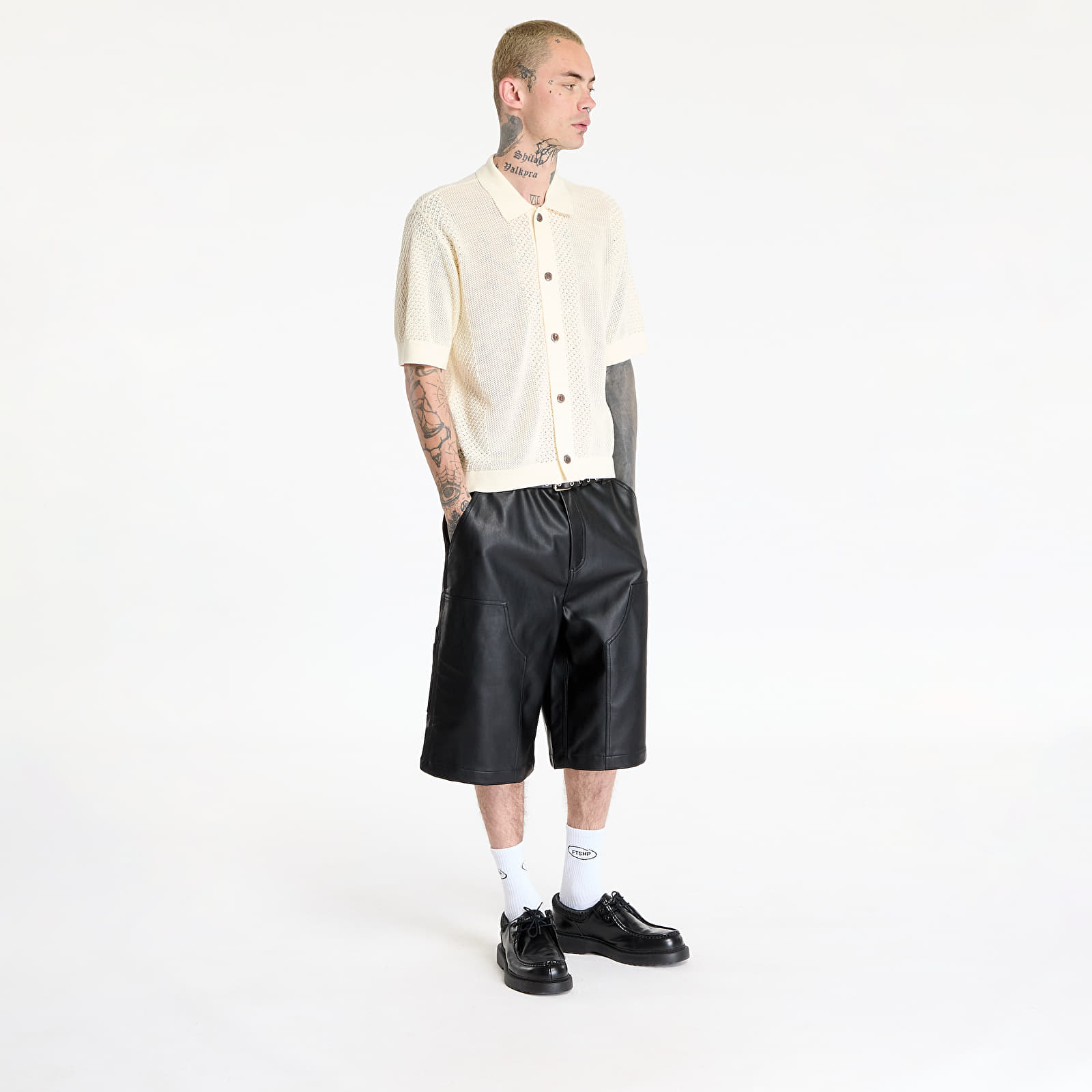 Pánske svetre OBEY Evan Sweater Shirt Unbleached