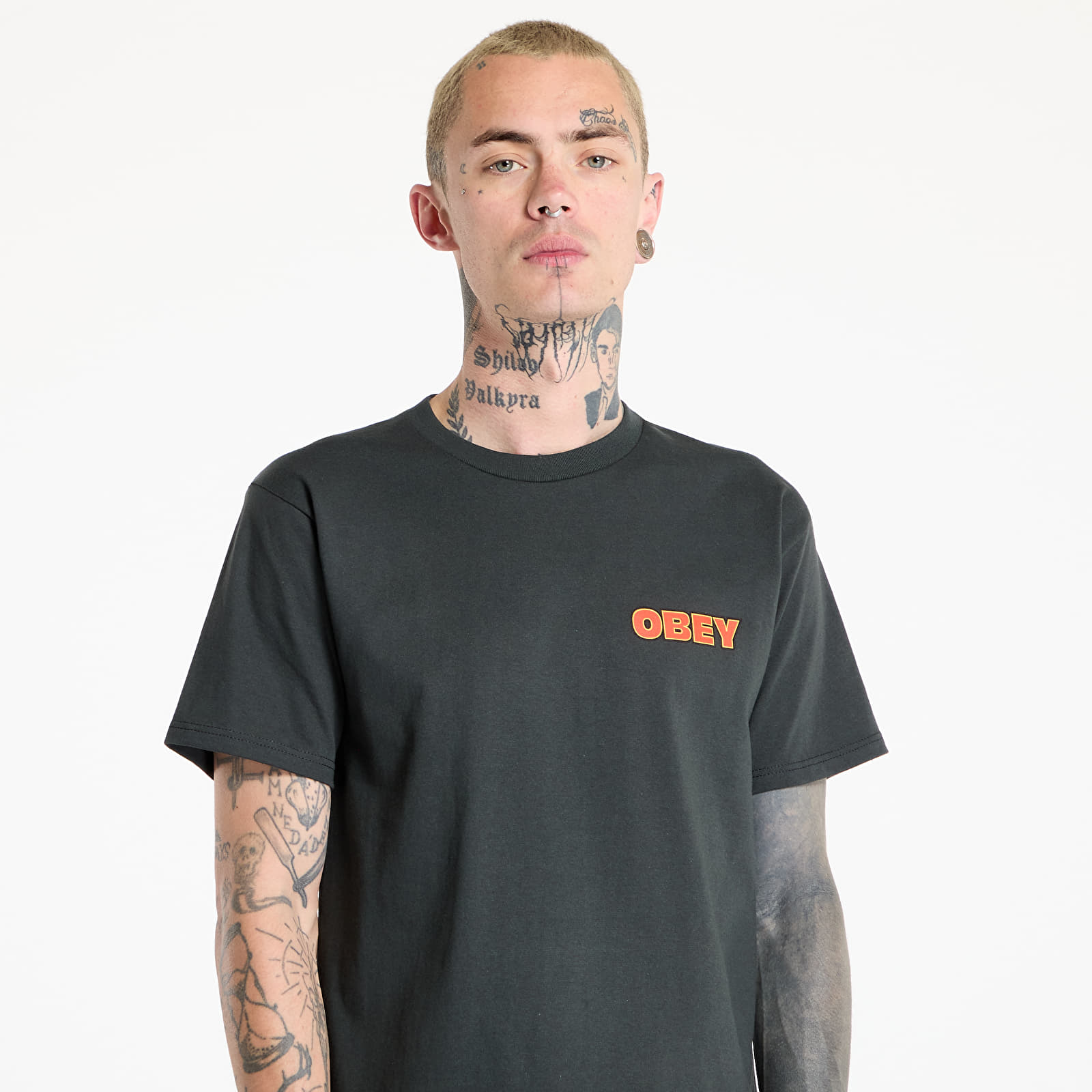 Camisetas hombre OBEY Star T-Shirt Vintage Black