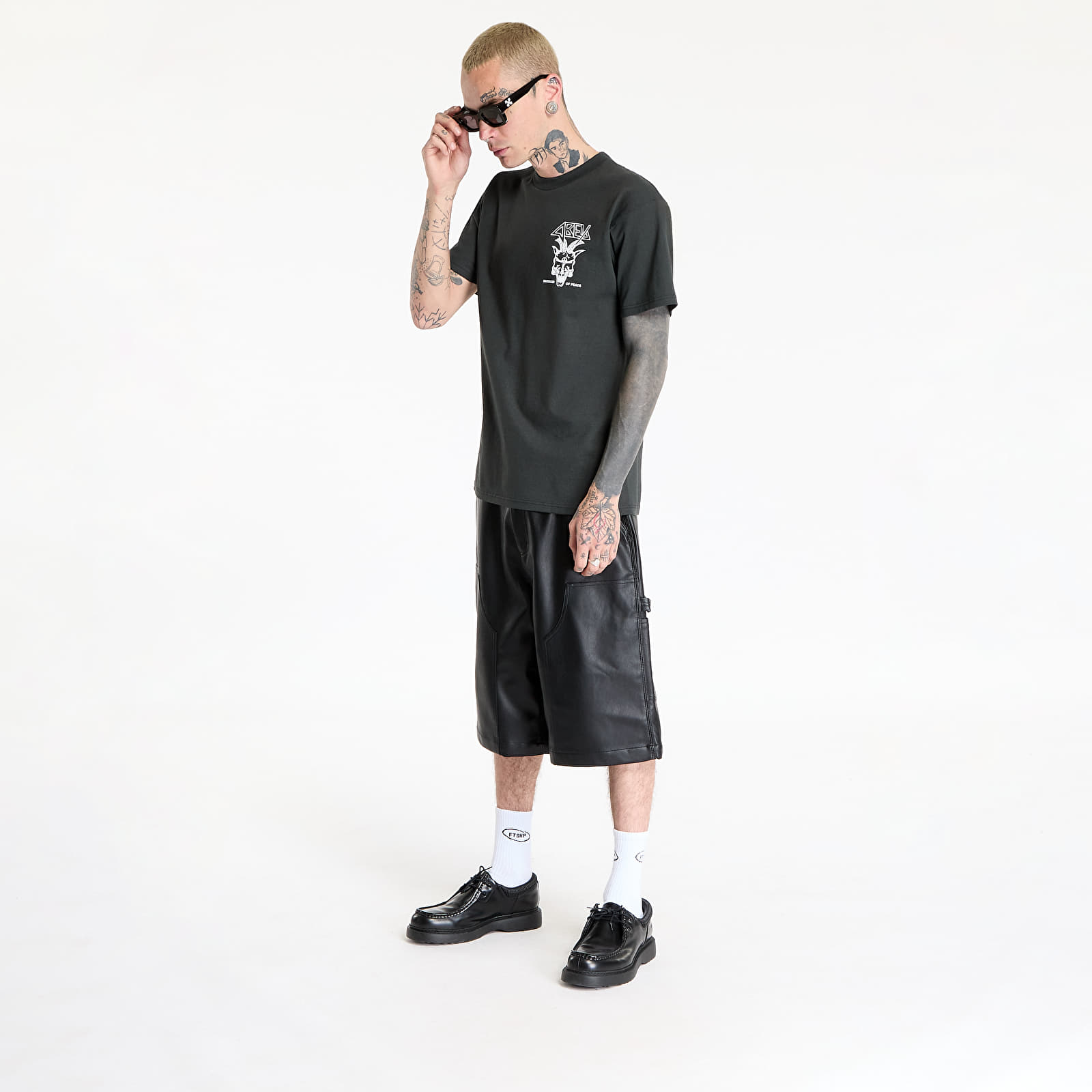Vīriešu T-krekli OBEY Harbinger Of Peace T-Shirt Vintage Black