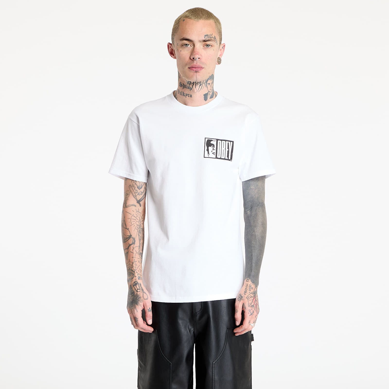 OBEY Clothing T-shirt OBEY Half Icon T-Shirt White S