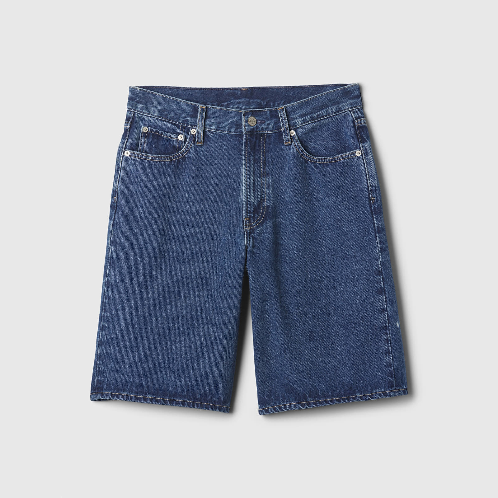 Pantalones cortos de mujer GAP Jort Med Lowry Medium Indigo