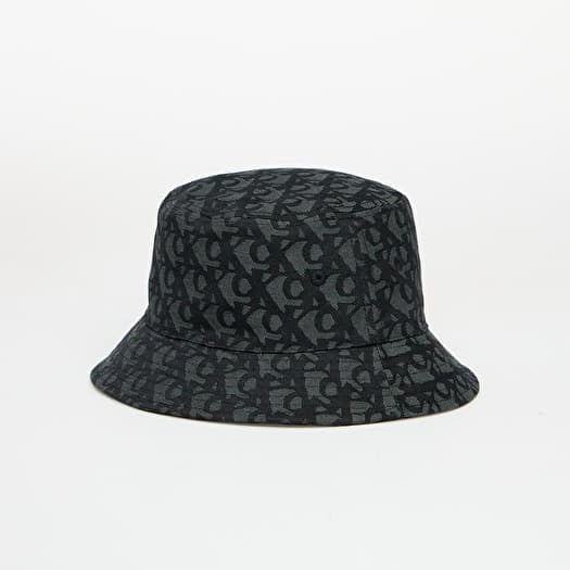 Klobouk Calvin Klein Jeans Logo Jacquard Bucket Black