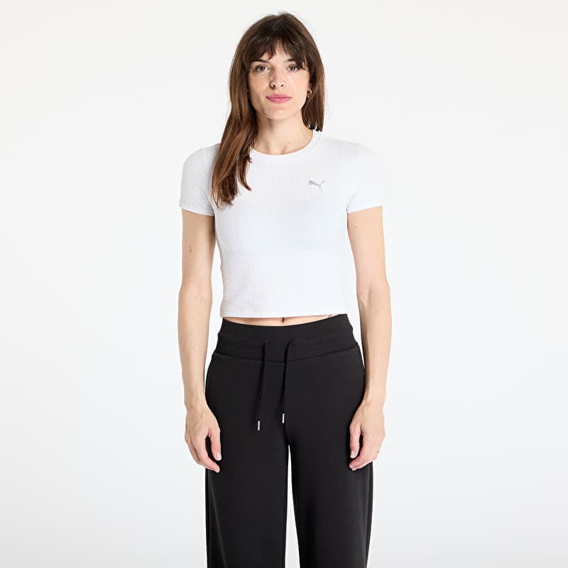 Puma Dare to Textured Baby Tee PUMA White
