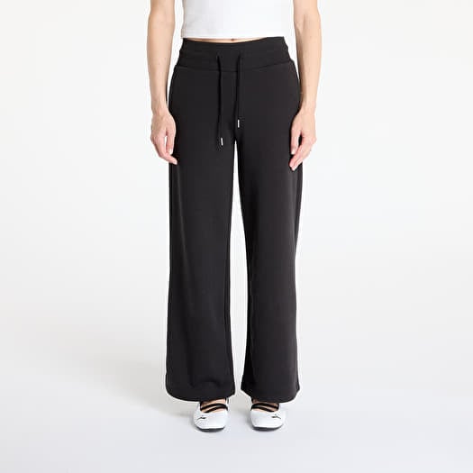 Jogginghose Puma Wardrobe Essentials Relaxed Wide Leg Sweatpants PUMA Black