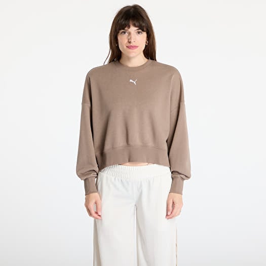 Sweatshirt Puma Wardrobe Essentials Over-Oversized Crew TR Totally Taupe