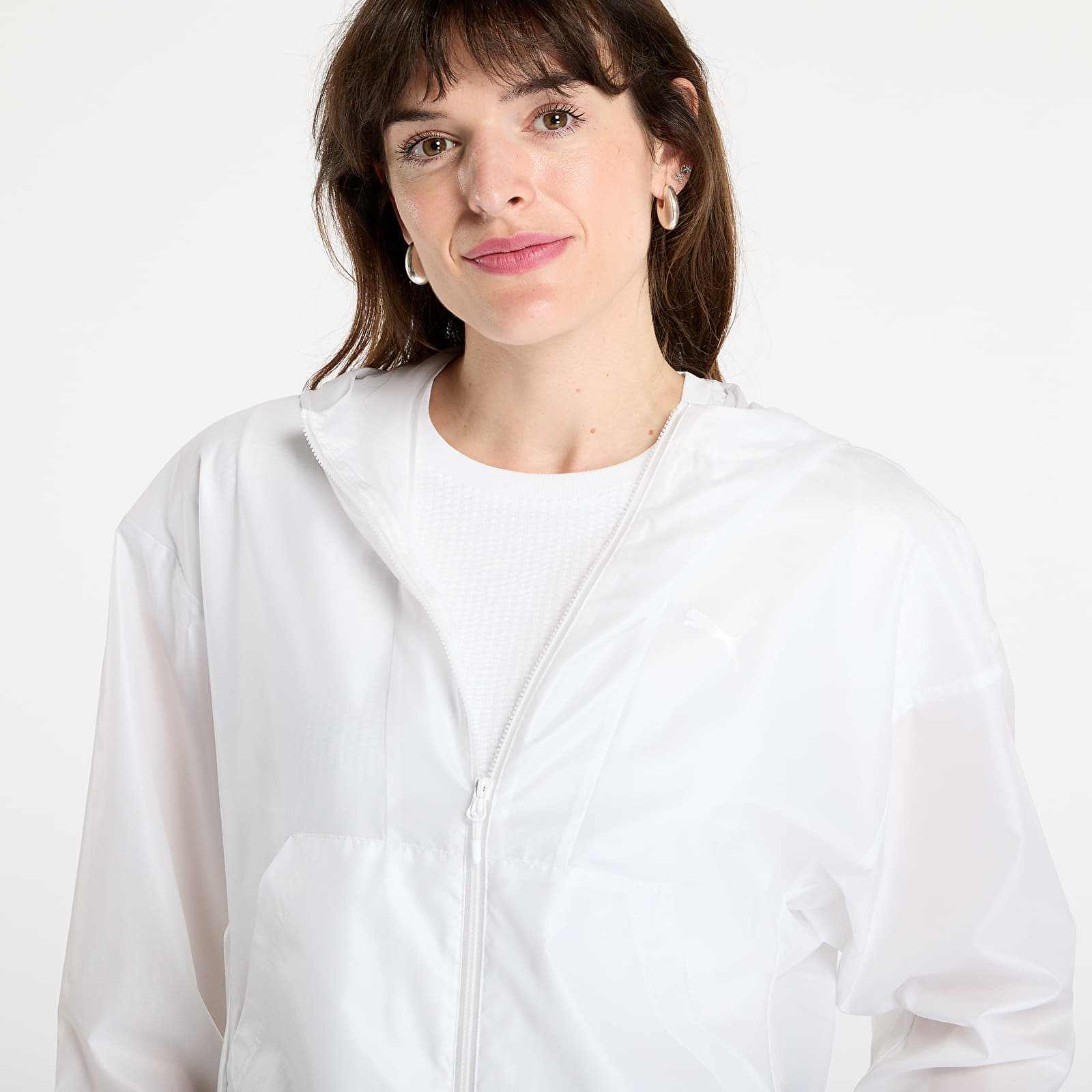 Bundy Puma Wardrobe Essentials Oversized UV Wind Jacket PUMA White