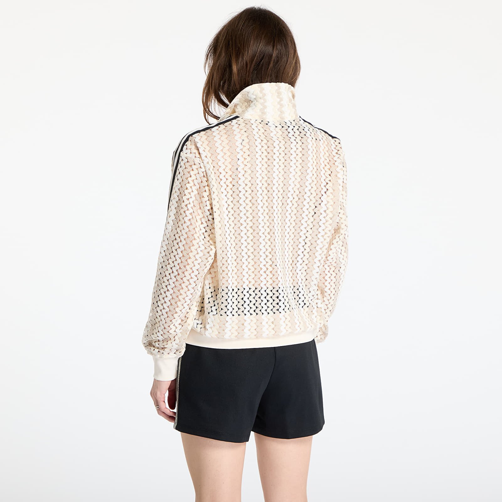 Pánské mikiny adidas Originals Summer Glow Firebird Track Top UNISEX Wonder White
